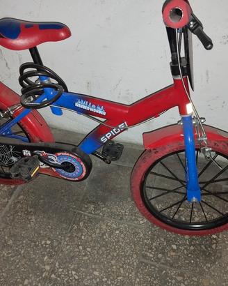bicicletta spiderman 