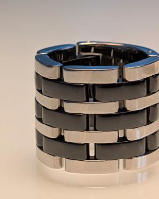 Anello acciaio e ceramica K&bros