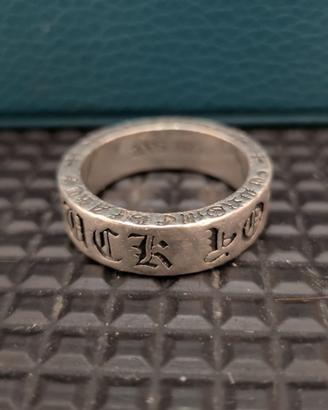 Anello fuck you della chrome hearts in argento