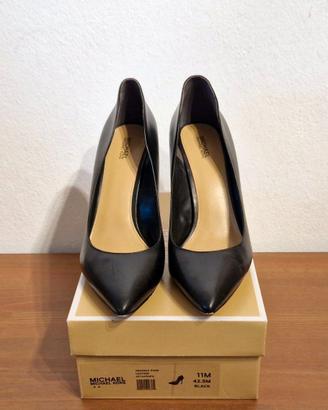 Décolleté Michael Kors, tacco, pelle, nero, n.41,5