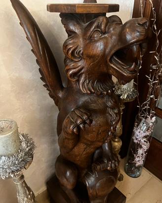 Scultura in legno del XIX secolo, pezzo unico