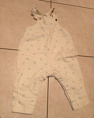 Salopette Kiabi cotone stampa floreale