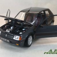 modellino auto 1:18 Peugeot 205 1.6 gti del 1988