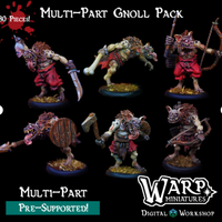 Gnoll party miniature per dungeons dragons pathfin