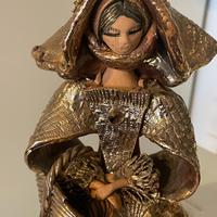 Statuetta ceramica arte sarda firmata