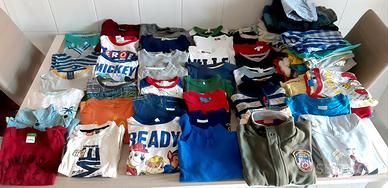 Lotto abbigliamento bimbo 3 / 4 anni 60 pezzi