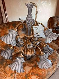 lampadario vintage in murano anni '70