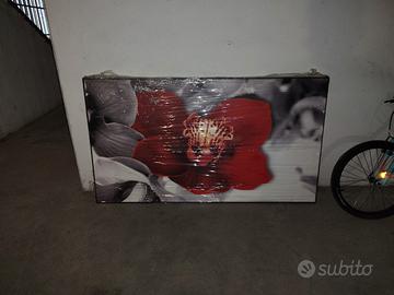 quadro con stampa fiore 180 x100 cm 