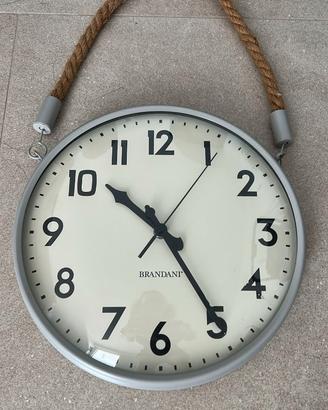 Orologio da parete Brandani con corda in juta