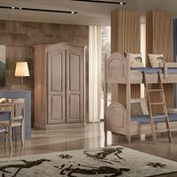 CAMERA CON LETTO CASTELLO RUSTICA, LEGNO DI ABETE!