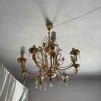 Lampadario classico in ottone