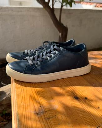 Pierre Cardin Sneakers Pelle Blu Navy Tg 42 -