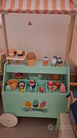 Carretto Gelati Legno