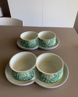 Set 2 ciotole doppie