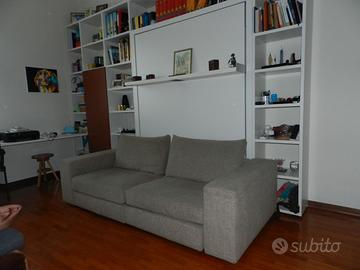 Divano letto Tango Clei 223 cm – Grigio chiaro