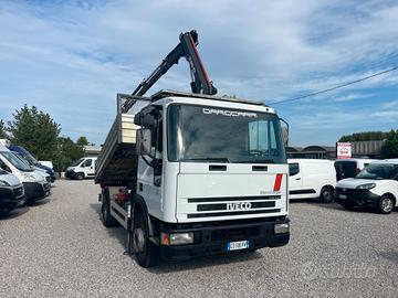 IVECO EUROCARGO 100E18 GRU HIAB + RIBALTABILE