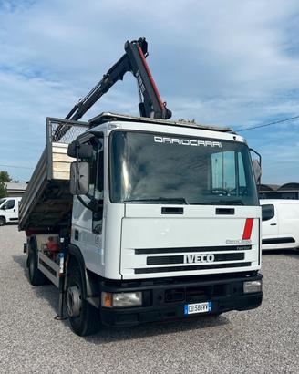 IVECO EUROCARGO 100E18 GRU HIAB + RIBALTABILE