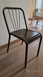 Sedia in ferro stile industrial (singola)