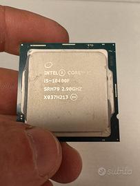 Scheda madre MSI dissipatore, processore e RAM