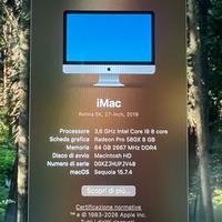 iMac 27 i9 64gb ram 8 gb video