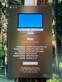iMac 27 i9 64gb ram 8 gb video