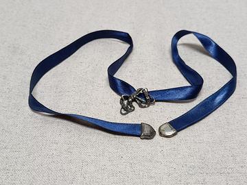 Choker collarino vintage in raso anni 70