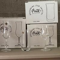 Set 18 bicchieri in vero cristallo al 24%