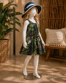 Abito Kenzo originale 6 anni stile jungle