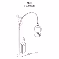 arco di flos - Ricambio Canalina Grande Inox per A