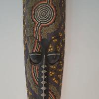 Maschera tribale africana grande in legno