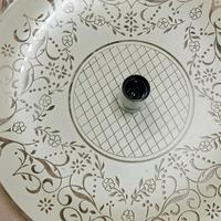 lampadario piatto vetro 45 cm 