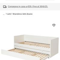 Letto divano/letto estraibile con contenitori Ikea