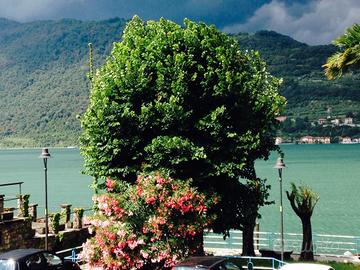 Ampio appartamento vista lago giardino