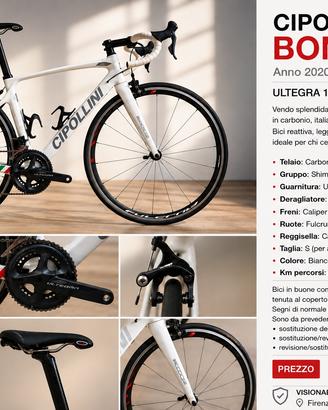 Cipollini Bond 2 carbonio shimano Ultegra 11v