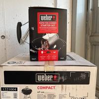 Barbecue Weber Compact con ciminiera d'accensione
