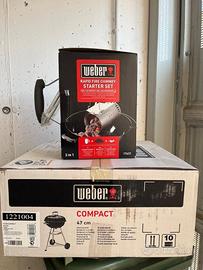 Barbecue Weber Compact con ciminiera d'accensione