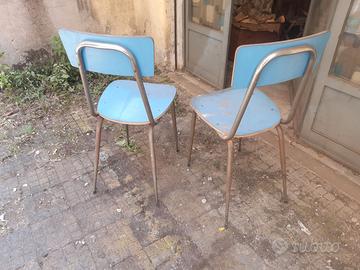Sedie vintage azzurre