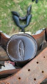 Sella Barefoot Western in pelle con accessori
