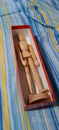 Manichino di legno snodabile per disegno (32 cm)