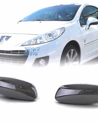 FRECCIE SPECCHIO PER PEUGEOT CITROEN LED NERO FUMÈ