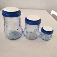 set barattoli in vetro 