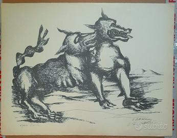 Ossip Zadkine litografia opera firma Fracia 