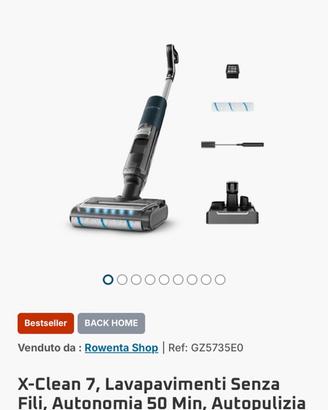 X-clean 7 rowenta,lavapavimenti senza fili