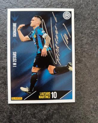 Box + Card I M 2STARS  PANINI INTER  MARTINEZ 