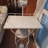 lavabo antico marmo specchio toeletta brocca catin