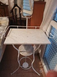 lavabo antico marmo specchio toeletta brocca catin