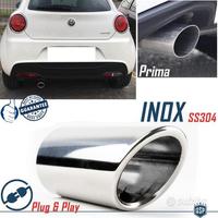 TERMINALE di Scarico per Alfa Romeo MITO Cromato