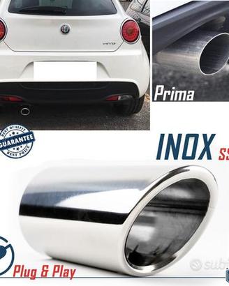 TERMINALE di Scarico per Alfa Romeo MITO Cromato