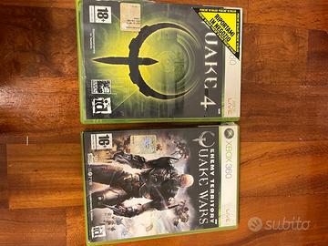 QUAKE WARS E QUAKE 4 VIDEOGIOCHI XBOX 360