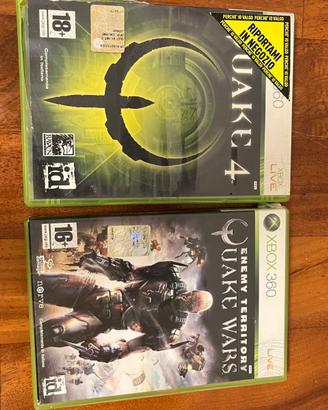 QUAKE WARS E QUAKE 4 VIDEOGIOCHI XBOX 360
